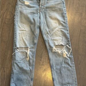 MOTHER Superior The Tomcat jeans in the distressed "The Confession"